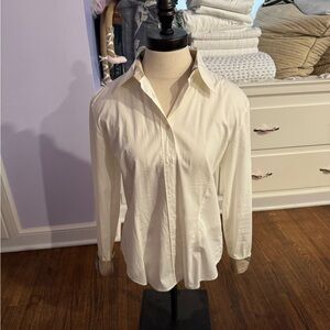 Burberry Ivory Button-Down Shirt